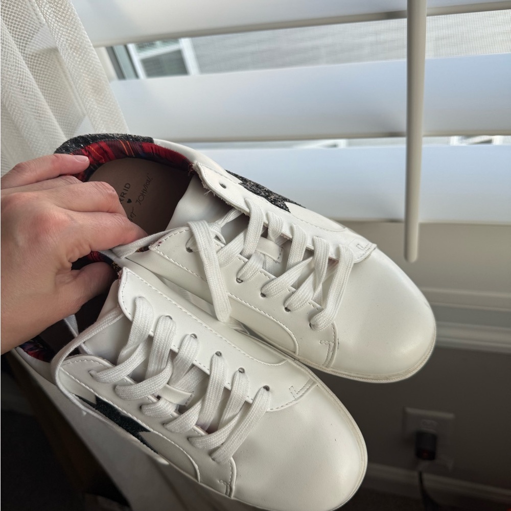 Torrid White and Black Sneakers